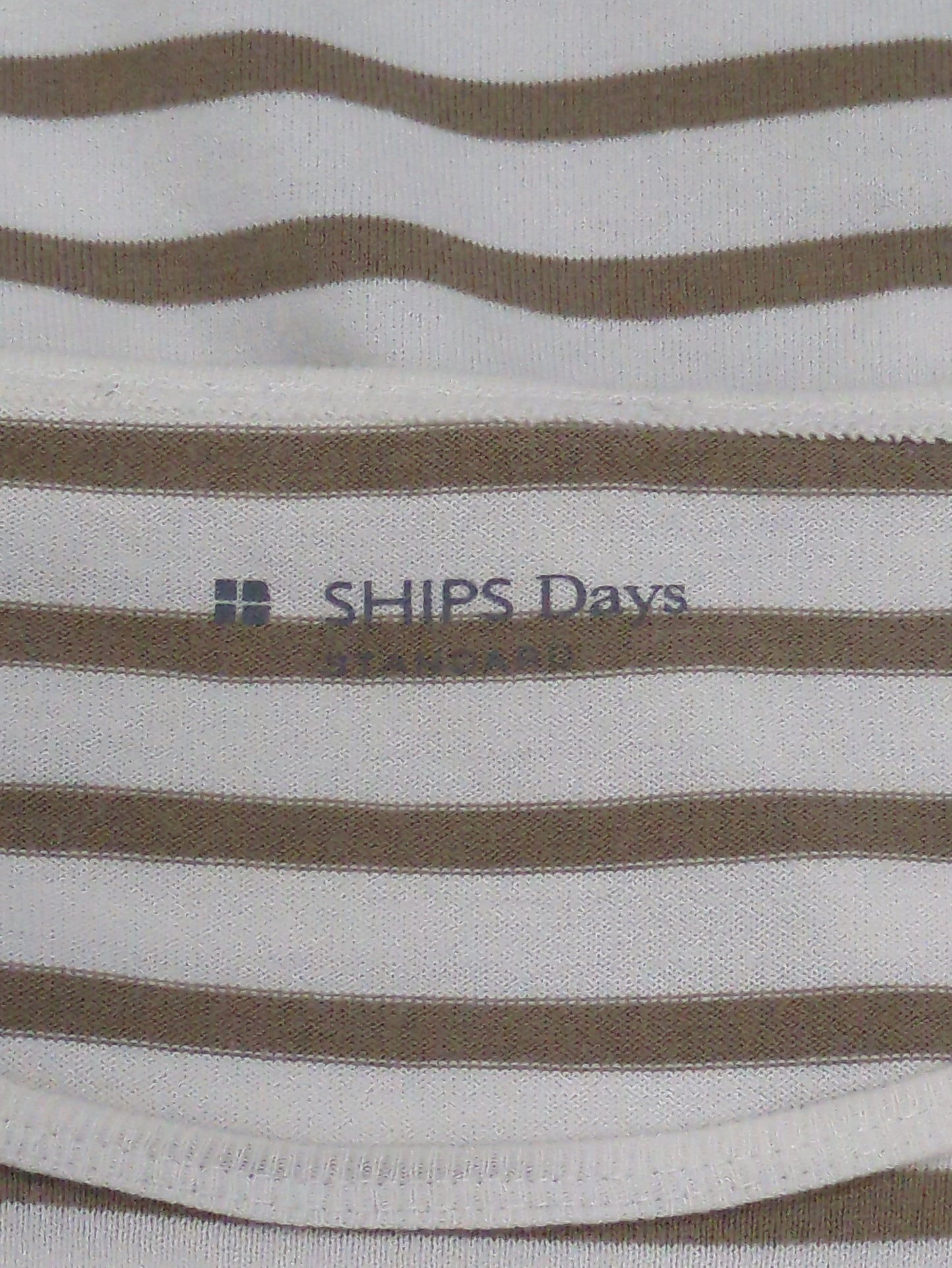 SHIPS Days STANDARD:DAILY FANCTION クルーネックTee border