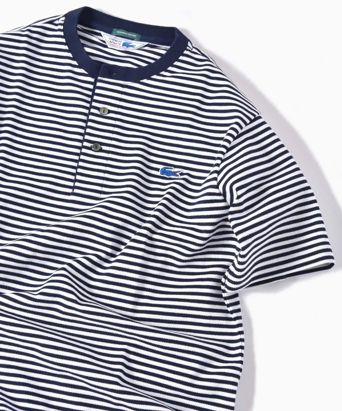LACOSTE: 別注 カノコ ヘンリーネック Tシャツ 20SS