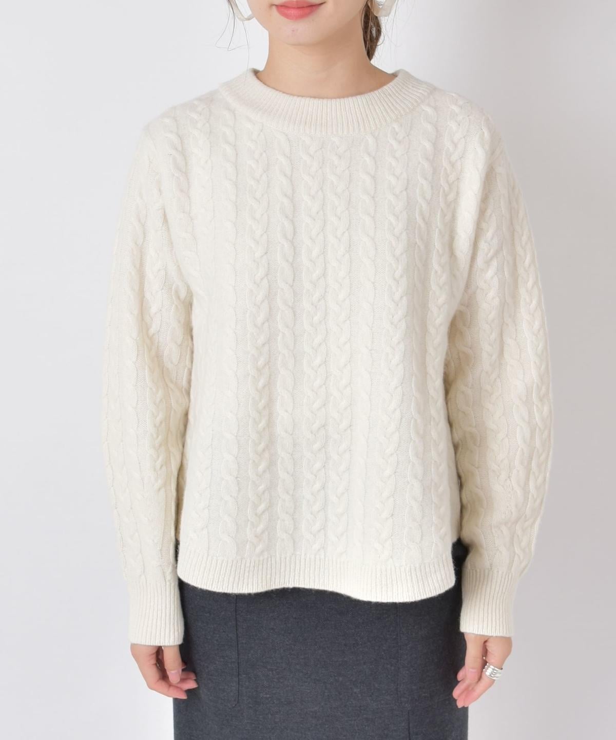 HAMILTON カシミヤケーブルニット