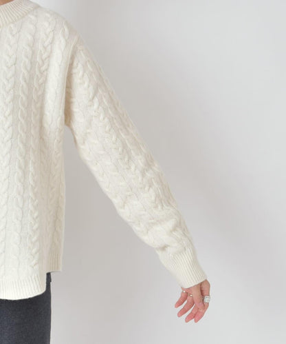 HAMILTON カシミヤケーブルニット