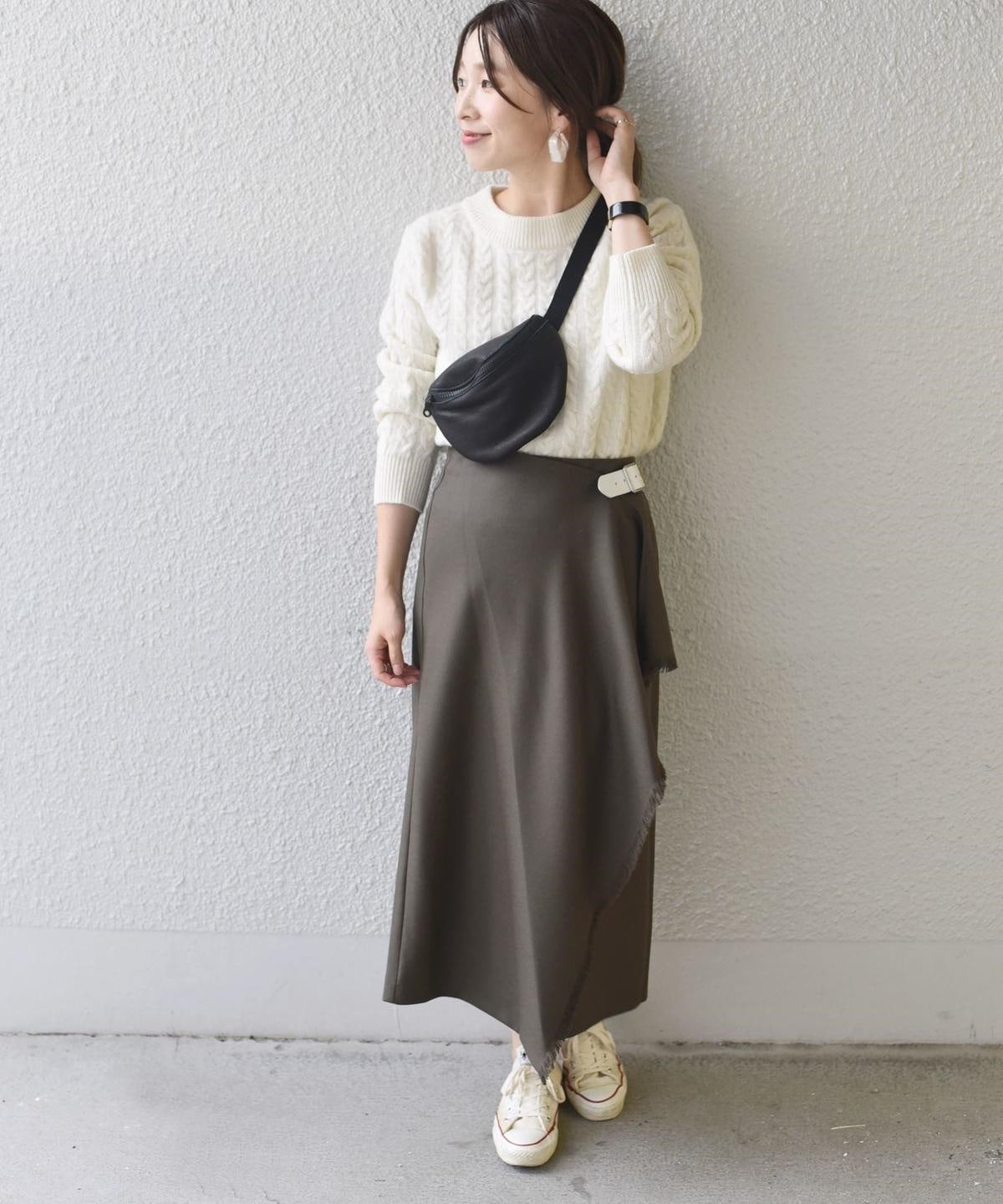 HAMILTON カシミヤケーブルニット