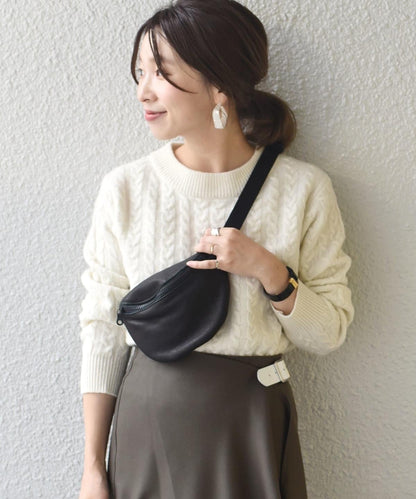 HAMILTON カシミヤケーブルニット