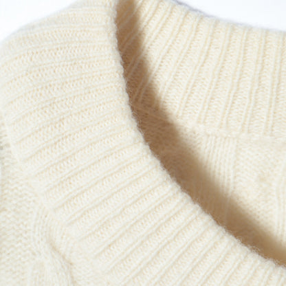 HAMILTON カシミヤケーブルニット