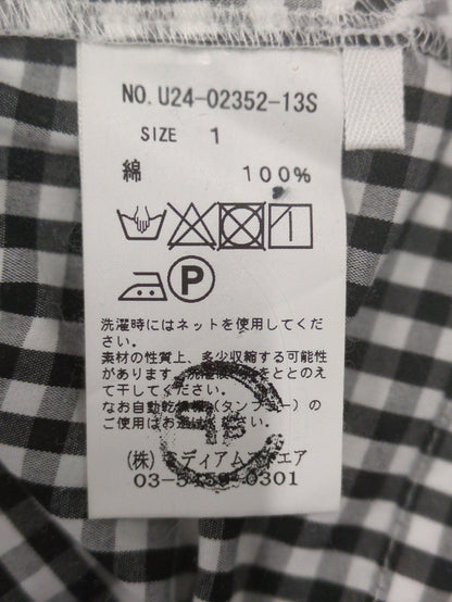 【SHIPS別注】U PHORICA:〈手洗い可能〉ギンガムボリュームタックブラウス
