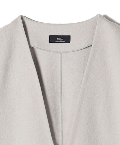 SHIPS Primary Navy Label:〈手洗い可能〉ウール ジャージー オーバー ベスト