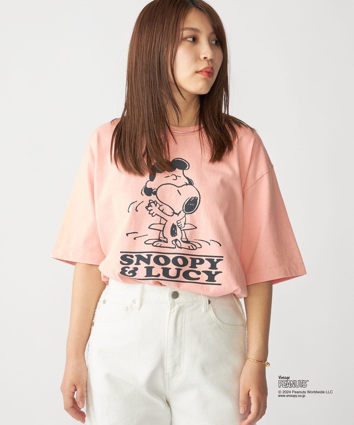 SHIPS: VINTAGE PEANUTS スヌーピー プリント Tシャツ 24SS