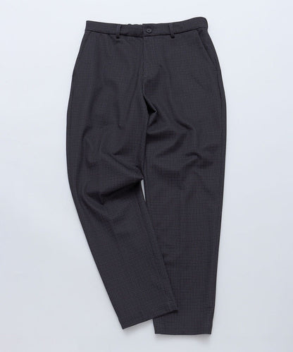 SHIPS: ツイード プリント ストレッチ イージー テーパード スラックス