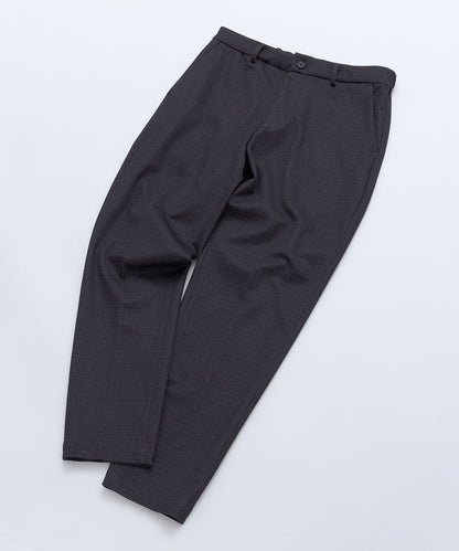 SHIPS: ツイード プリント ストレッチ イージー テーパード スラックス