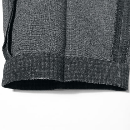 SHIPS: ツイード プリント ストレッチ イージー テーパード スラックス