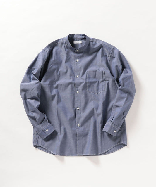 【WEB限定】SHIPS any: バンドカラー シャツ