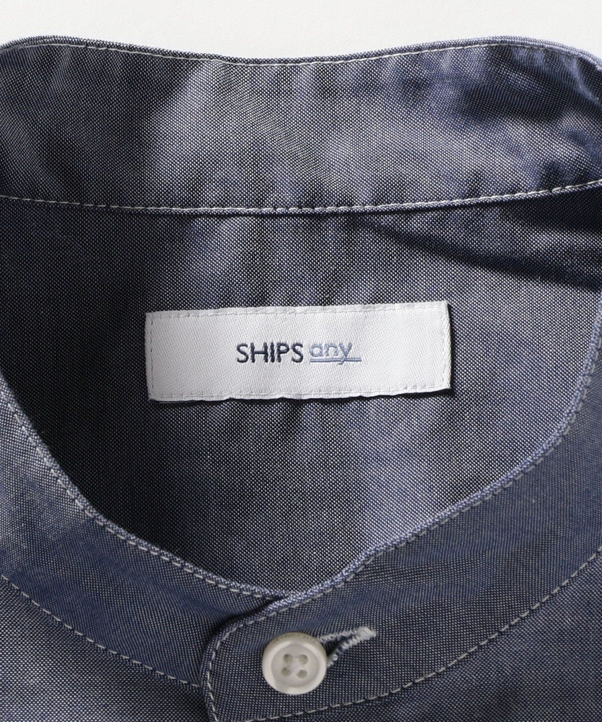 【WEB限定】SHIPS any: バンドカラー シャツ