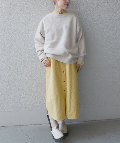 SHIPS any:〈ウォッシャブル〉モールスキン シャツワンピース
