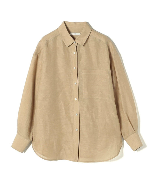 【一部WEB限定】〈手洗い可能〉IMPERIAL LINEN オーバー シャツ