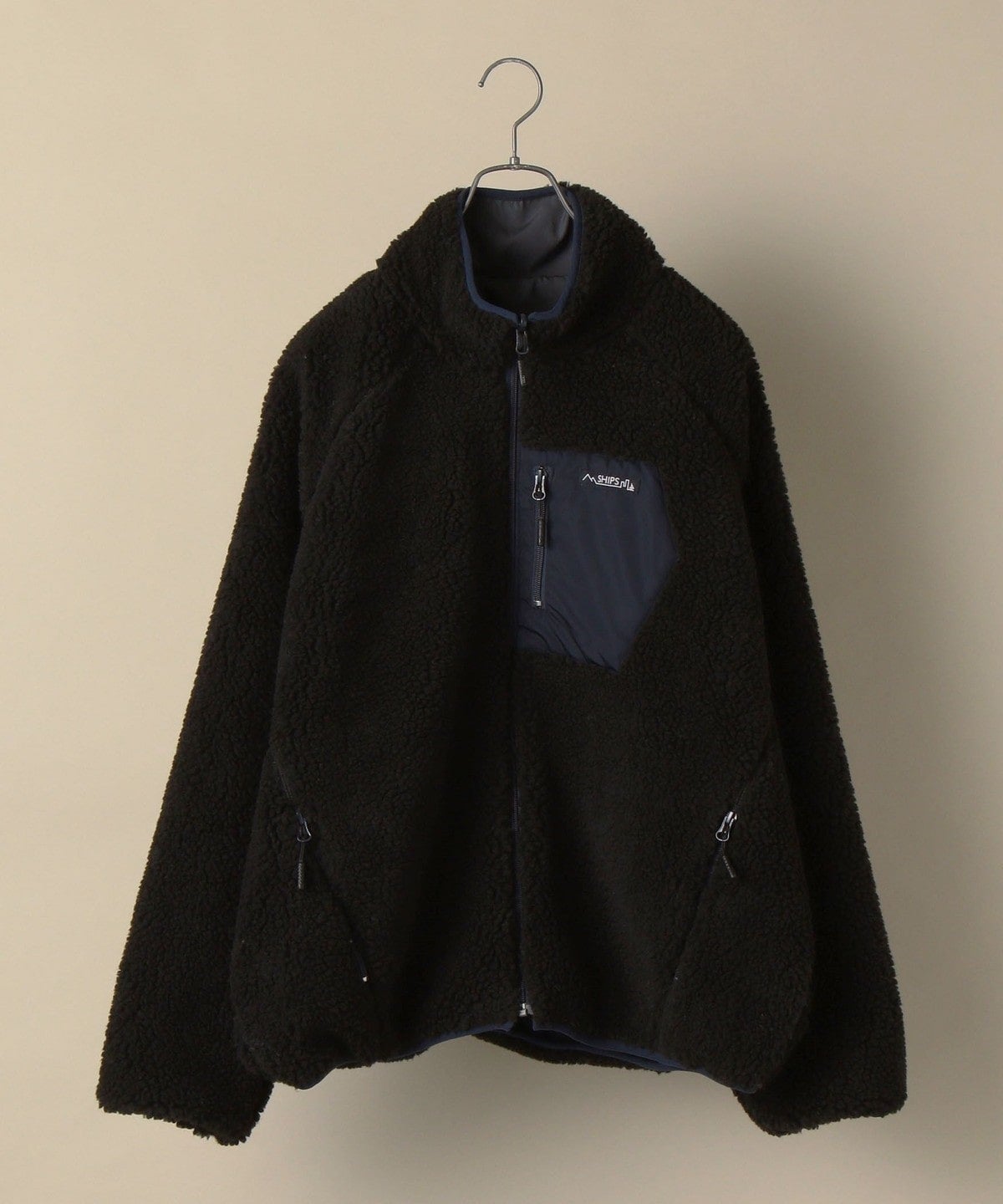 【WEB限定】SHIPS: ビッグシルエット リバーシブル ボア フリース ブルゾン 20FW