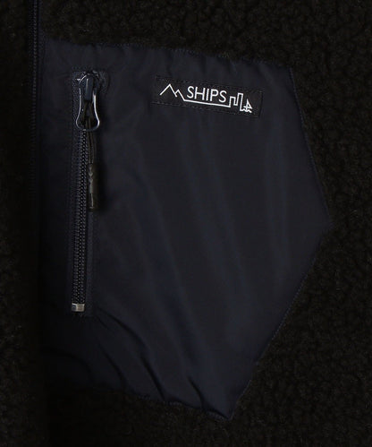 【WEB限定】SHIPS: ビッグシルエット リバーシブル ボア フリース ブルゾン 20FW