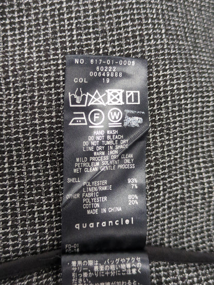 quaranciel:〈手洗い可能〉サマー カラミ テーラード シングル ジャケット