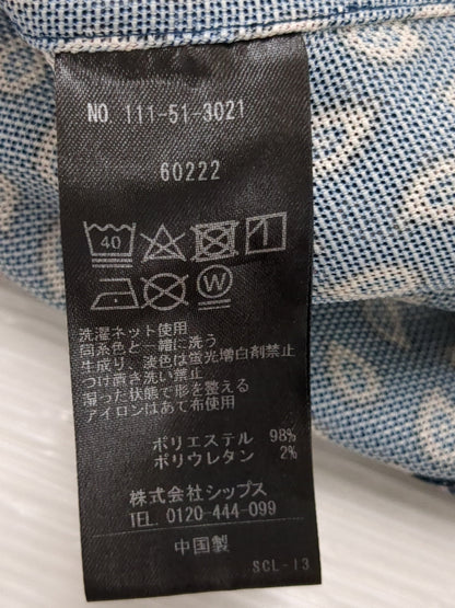 SHIPS: カラミ メッシュ プリント ショートスリーブシャツ 22SS