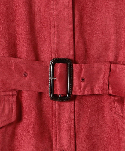 SHIPS any: エコスエードコートワンピース