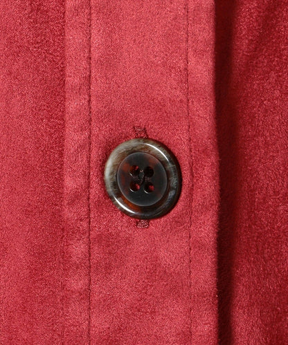 SHIPS any: エコスエードコートワンピース