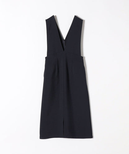 SHIPS any:〈洗濯機可能〉ダブルクロス ジャンパースカート［NAVY BLUE］