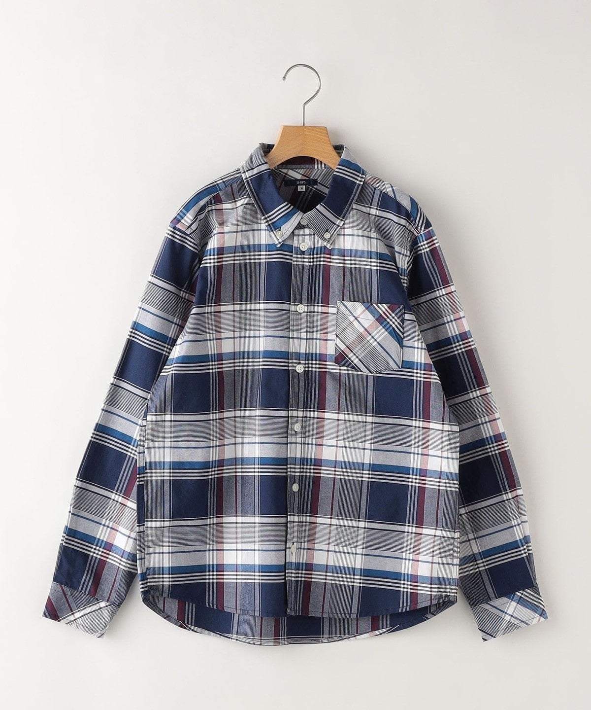 SHIPS KIDS:145〜160cm / カラー オックスフォード ボタンダウン シャツ