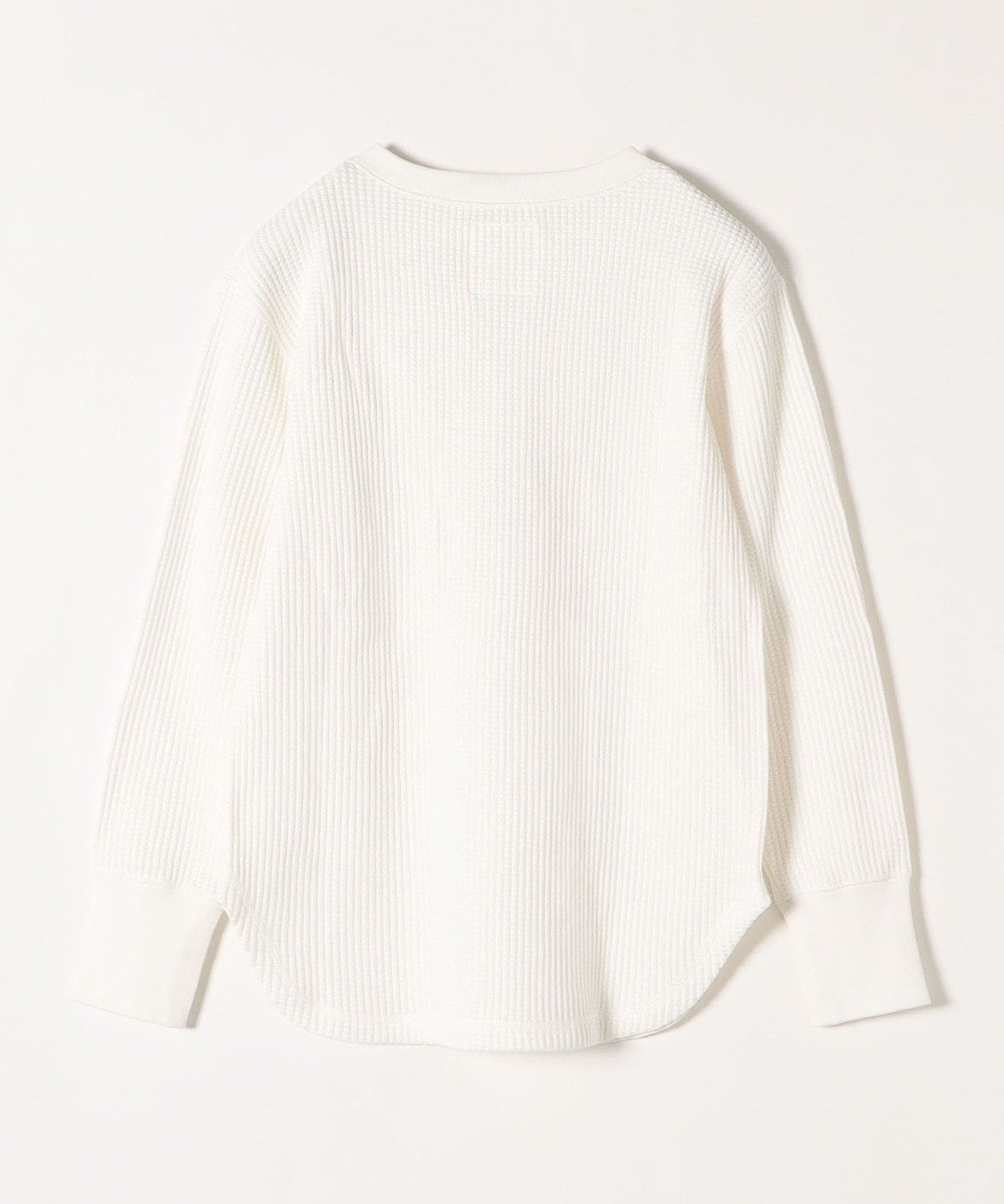 SHIPS any:〈ウォッシャブル〉ワッフル ヘンリーネック プルオーバー