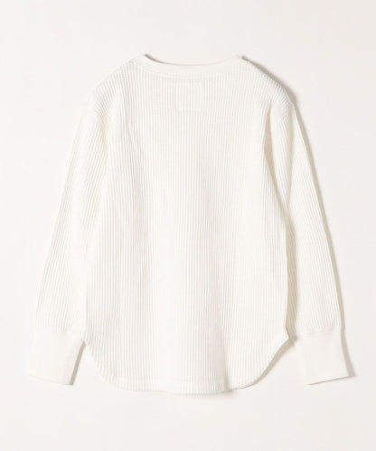 SHIPS any:〈ウォッシャブル〉ワッフル ヘンリーネック プルオーバー