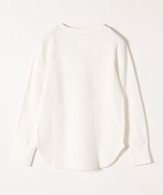 SHIPS any:〈ウォッシャブル〉ワッフル ヘンリーネック プルオーバー