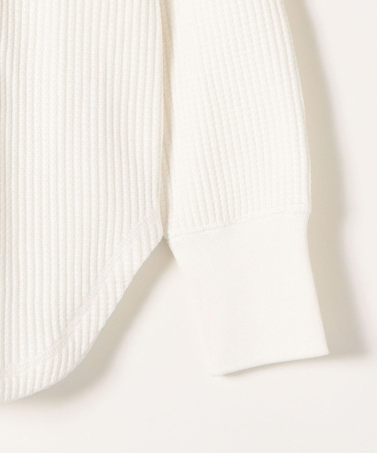 SHIPS any:〈ウォッシャブル〉ワッフル ヘンリーネック プルオーバー