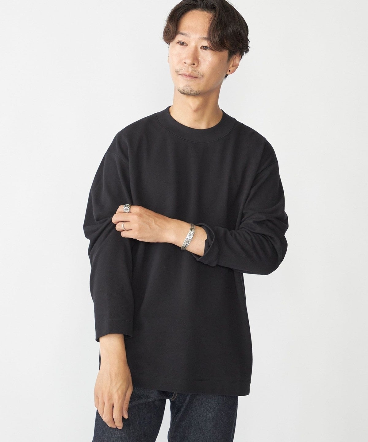 SHIPS: カノコ コンフォートネック ロングスリーブ Tシャツ