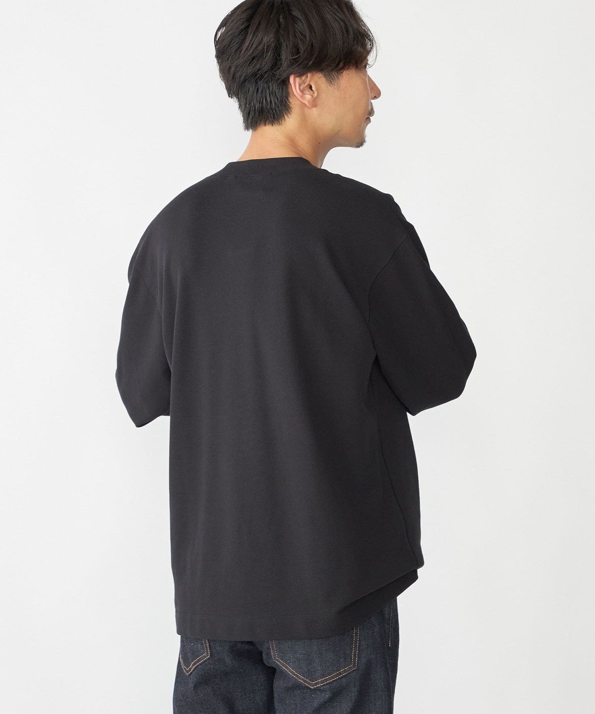 SHIPS: カノコ コンフォートネック ロングスリーブ Tシャツ