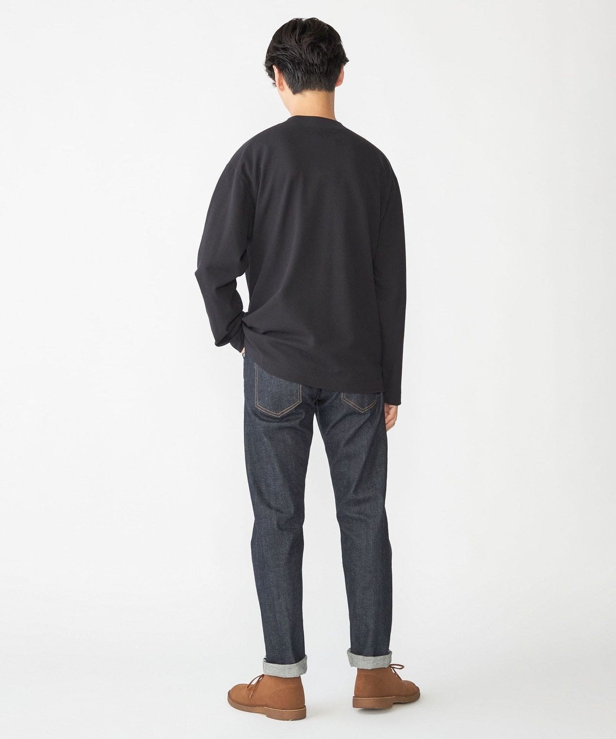 SHIPS: カノコ コンフォートネック ロングスリーブ Tシャツ