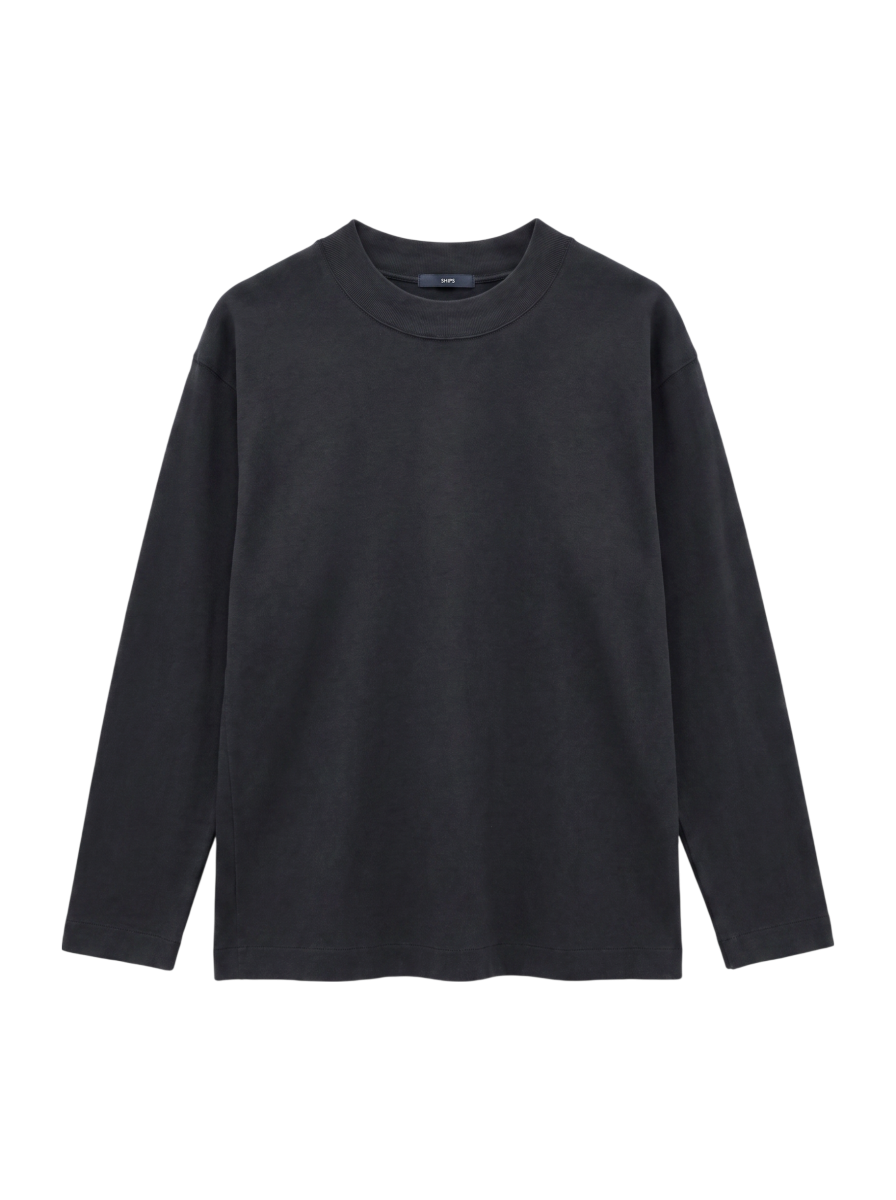 SHIPS: カノコ コンフォートネック ロングスリーブ Tシャツ