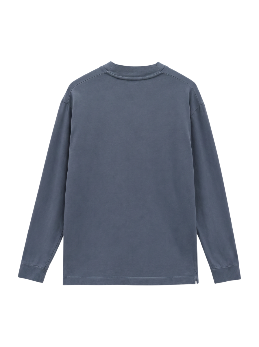 【WEB限定】SHIPS: 形態安定 防シワ加工 テレワーク ビズ Vネック Tシャツ (ロンT) 21FW