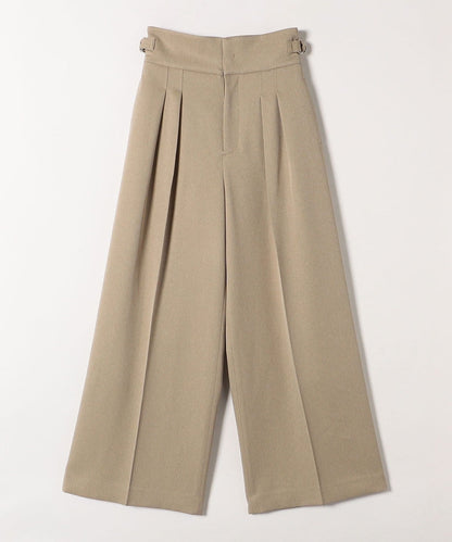 quaranciel:〈洗濯機可能〉ヘリンボーン ハイウエスト ワイドパンツ 24SS