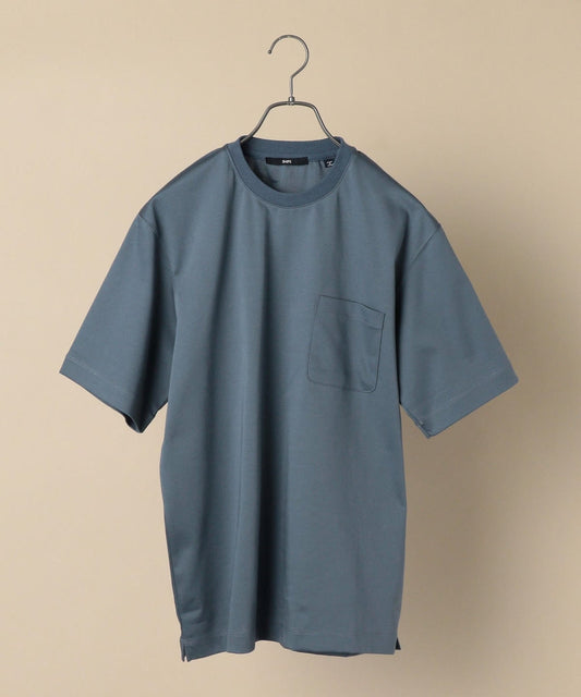 SHIPS: コットン ポンチ クルーネック Tシャツ