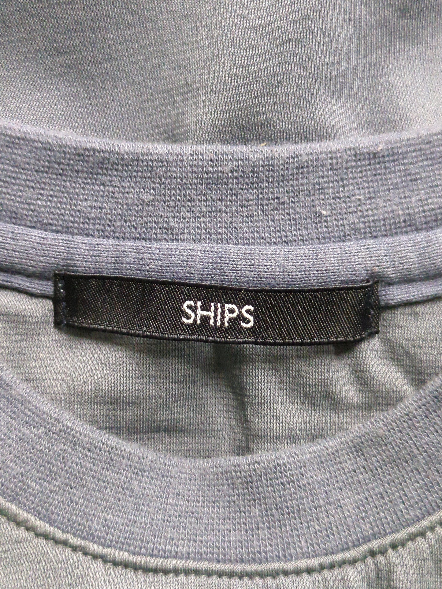 SHIPS: コットン ポンチ クルーネック Tシャツ