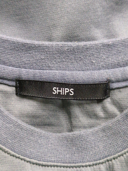 SHIPS: コットン ポンチ クルーネック Tシャツ