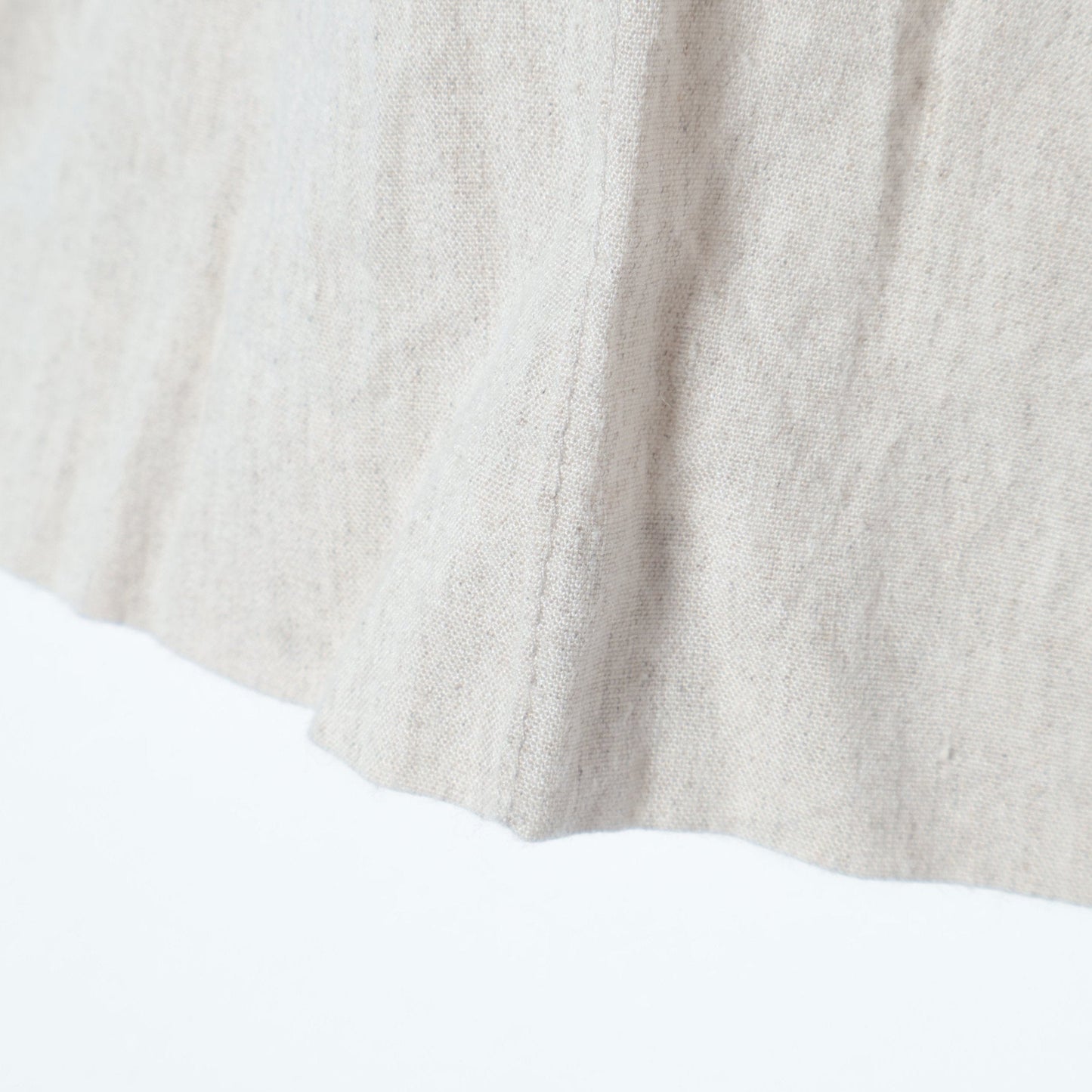 〈手洗い可能〉ウエストゴム麻混ピンタックパンツ