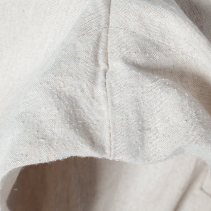 〈手洗い可能〉ウエストゴム麻混ピンタックパンツ