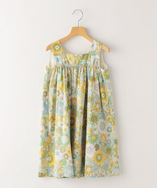 SHIPS KIDS:100〜130cm / リバティ ノースリーブ ワンピース