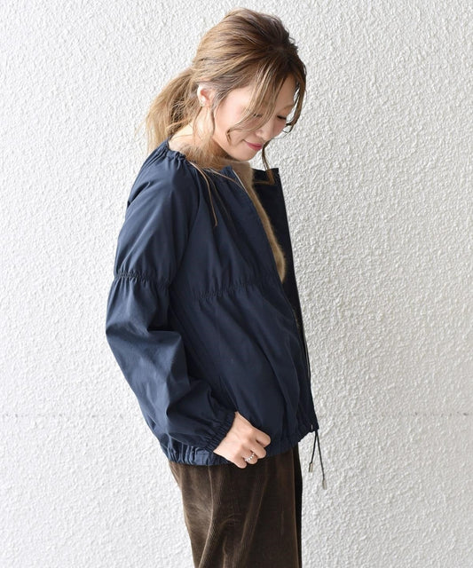 Khaju:ボリュームシャーリングブルゾン