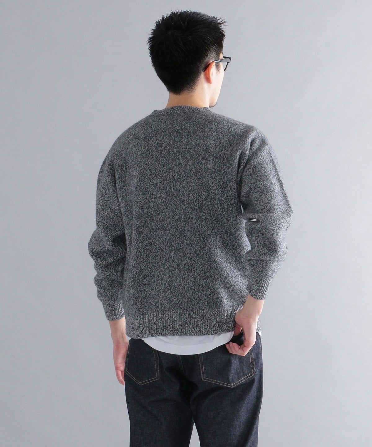 SHIPS: シュリンク ウール メランジ クルーネック ニット