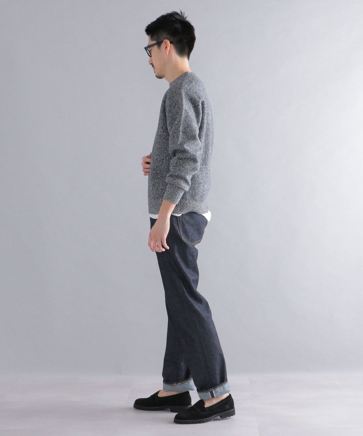 SHIPS: シュリンク ウール メランジ クルーネック ニット