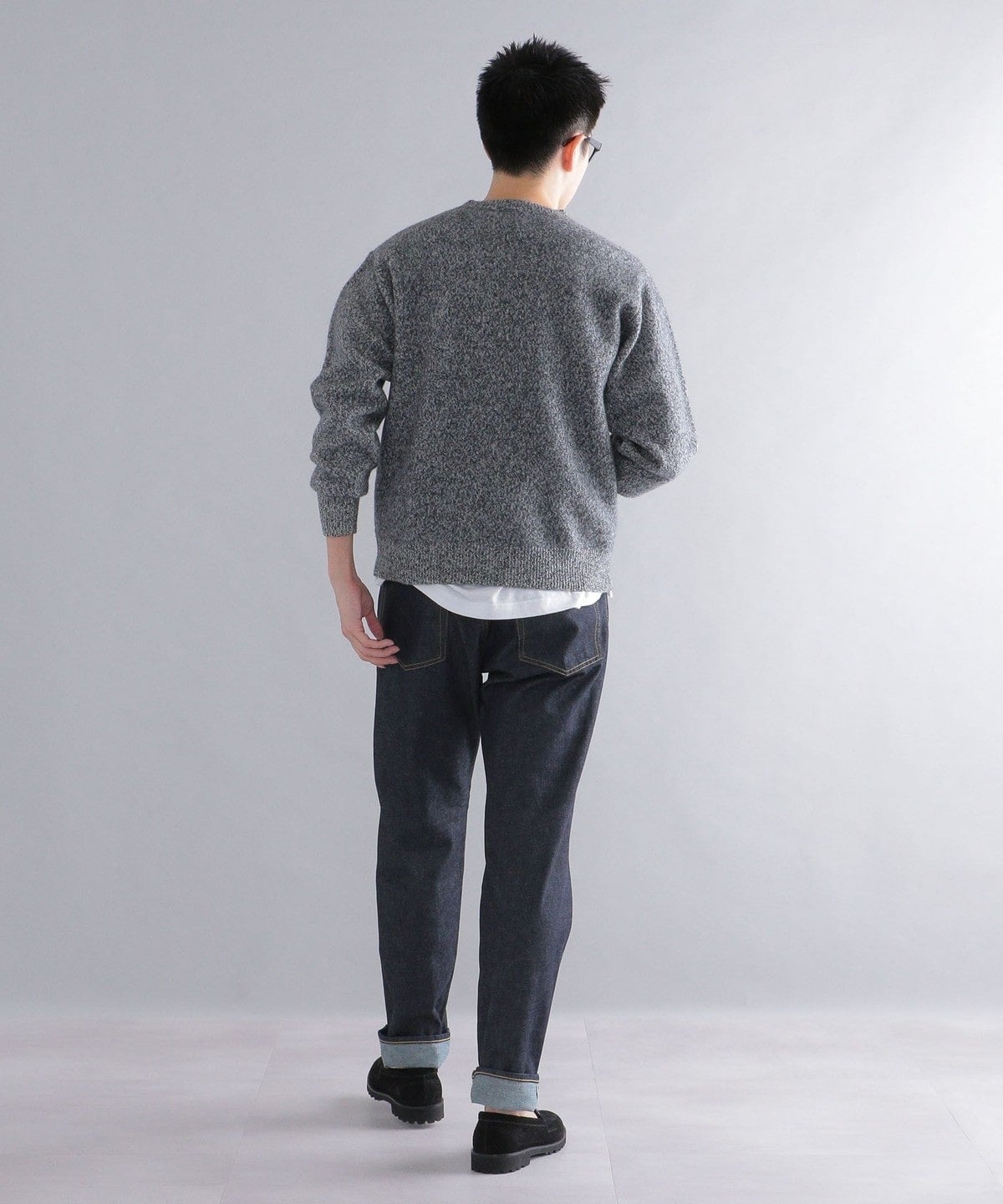 SHIPS: シュリンク ウール メランジ クルーネック ニット