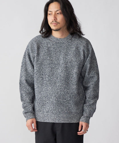 SHIPS: シュリンク ウール メランジ クルーネック ニット