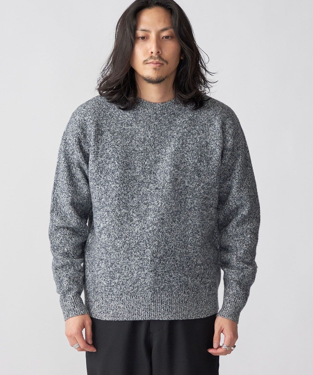 SHIPS: シュリンク ウール メランジ クルーネック ニット