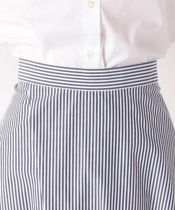 タイプライターフレアスカートstripe