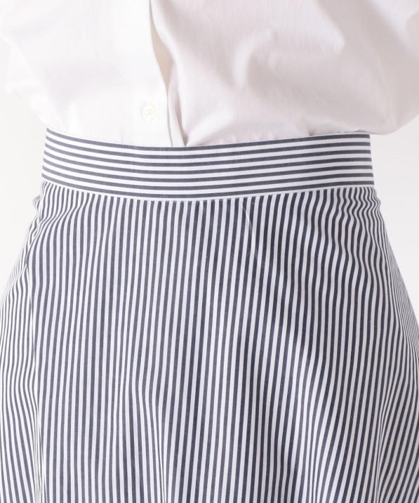 タイプライターフレアスカートstripe