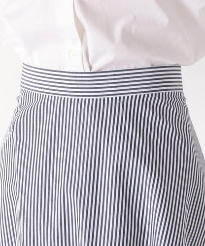 タイプライターフレアスカートstripe